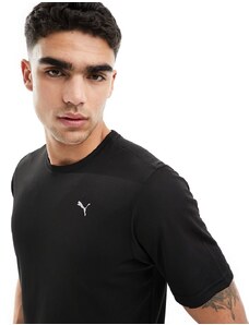 PUMA . Training - T-shirt nera con logo-Nero