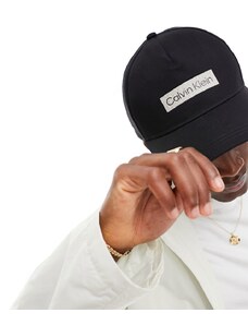 Calvin Klein - Cappellino da baseball con logo ricamato nero