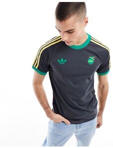 adidas performance adidas Football - Jamaica OG - T-shirt nera con 3 strisce-Nero