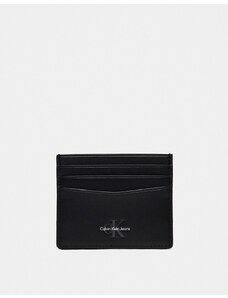 Calvin Klein Jeans - Portacarte morbido nero con logo a monogramma