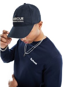 Barbour International - Jackson - Cappellino blu navy con logo