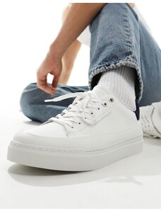Barbour International - Cram - Sneakers in pelle bianche-Bianco