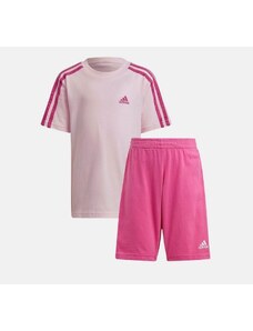 Adidas set t-shirt e pantaloncini pink kids