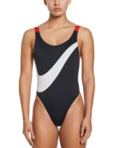 Nike Swim Girocollo Costume Integrale Nero