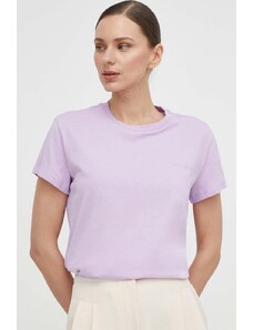 Patrizia Pepe t-shirt in cotone donna colore violetto