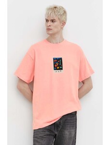 Volcom t-shirt in cotone x ARTHUR LONGO uomo colore rosa