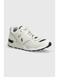 Polo Ralph Lauren sneakers in camoscio Trackstr 200 colore bianco 809931255001