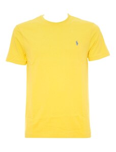 Polo Ralph Lauren T-Shirt Custom Slim Fit Fall Yellow con pony