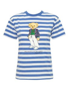Polo Ralph Lauren T-Shirt Polo Bear in cotone a righe