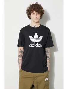 adidas Originals t-shirt in cotone Trefoil uomo colore nero IU2364