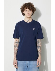 adidas Originals t-shirt in cotone Essential Tee uomo colore blu navy con applicazione IR9693