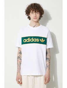 adidas Originals t-shirt in cotone uomo colore bianco IU0198