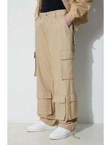 Represent pantaloni in cotone Baggy Cargo Pant colore beige MLM521.494