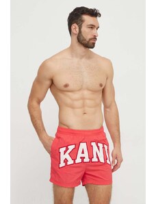 Karl Kani pantaloncini da bagno uomo colore rosso
