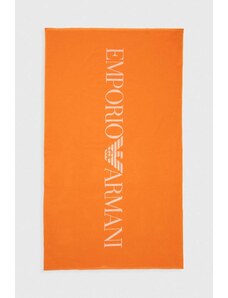 Emporio Armani Underwear asciugamano con aggiunta di lana colore arancione