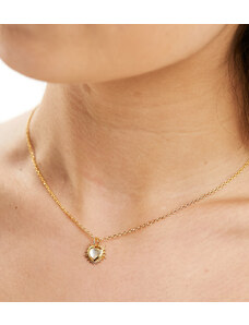 Rachel Jackson - Electric Love - Collana placcata oro 22 k con cristallo piccolo a forma di cuore e confezione regalo