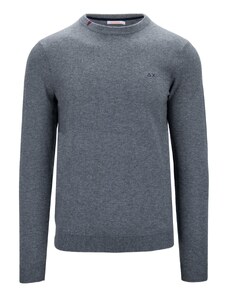 SUN68 K43101 34 Sweater-S Grigio Lana, Cotone