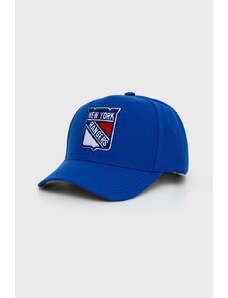Mitchell&Ness berretto da baseball NHL NEW YORK RANGERS colore blu con applicazione