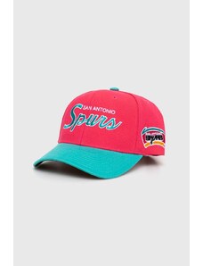 Mitchell&Ness berretto da baseball NBA SAN ANTONIO SPURS colore rosa