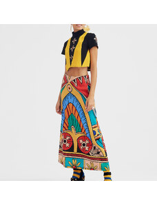 La DoubleJ Skirts gend - A-Long Skirt Philae Placée M 76% Wool 24% Polyamide