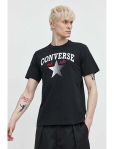 Converse t-shirt in cotone colore nero
