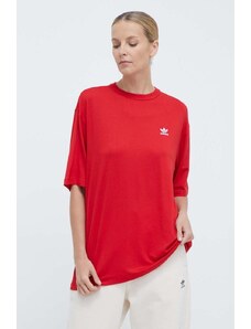adidas Originals t-shirt Trefoil Tee donna colore rosso IR8069