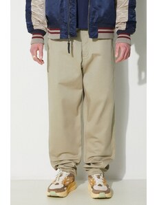 Universal Works pantaloni in cotone Military Chino colore beige 120.STONE