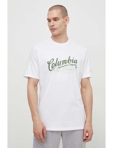 Columbia t-shirt in cotone Rockaway River colore bianco 2022181