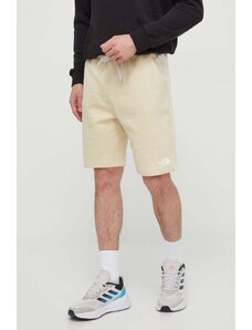 The North Face pantaloncini in cotone colore beige