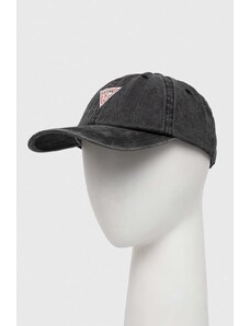 Guess Originals berretto da baseball in cotone colore grigio con applicazione