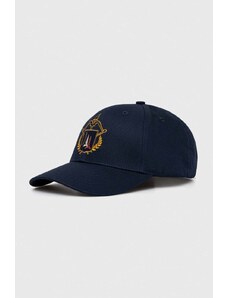 Aeronautica Militare berretto da baseball in cotone colore blu navy con applicazione