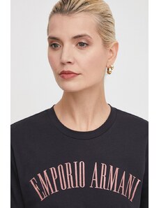 Emporio Armani t-shirt in cotone donna colore nero