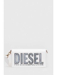 Diesel borsa a mano in pelle colore bianco