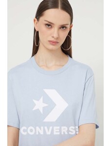Converse t-shirt in cotone colore blu
