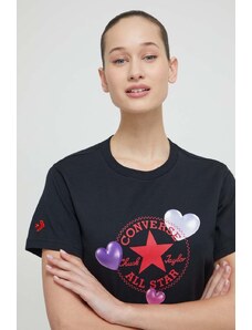 Converse t-shirt in cotone donna colore nero