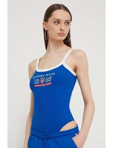 Tommy Jeans body Archive Games donna colore blu