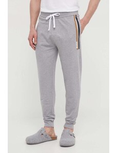 BOSS pantaloni da jogging in cotone colore grigio