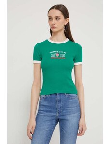 Tommy Jeans t-shirt Archive Games donna colore verde