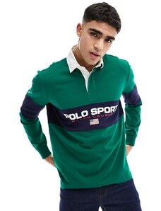 Polo Ralph Lauren - Sport Capsule - Maglia stile rugby verde
