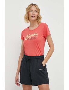 Columbia t-shirt Daisy Days donna colore rosso 1934592