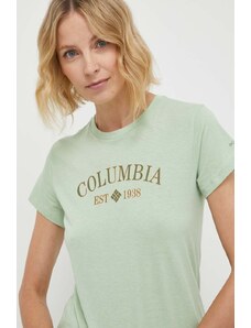 Columbia t-shirt Trek donna colore verde 1992134