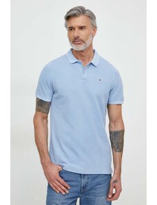 Tommy Jeans polo in cotone colore blu