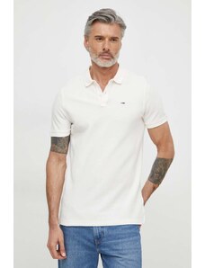 Tommy Jeans polo in cotone colore beige