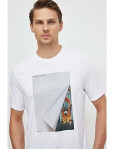 Armani Exchange t-shirt in cotone uomo colore bianco