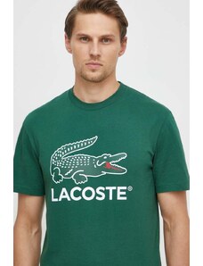 Lacoste t-shirt in cotone colore verde