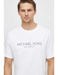 Michael Kors t-shirt in cotone uomo colore bianco