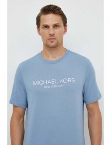 Michael Kors t-shirt in cotone uomo colore blu