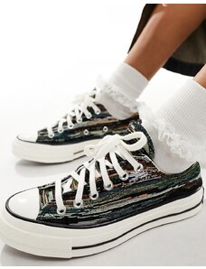 Converse - Chuck 70 Ox - Sneakers nere e multicolore-Nero