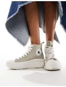 Converse - Move - Sneakers color pietra con lacci spessi-Neutro