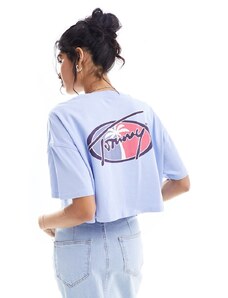 Tommy Jeans - Archive - T-shirt blu oversize taglio corto